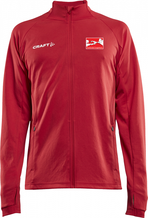 Craft - Evolve Shirt W. Zip Junior - Czerwony